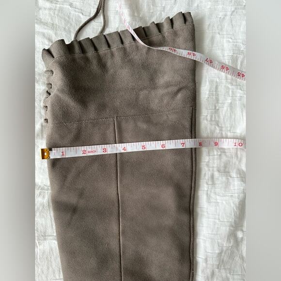 BCBG Gray Leather Boots 10 Adjustable Calf
Thigh High - Picture 8 of 10